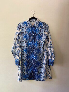 ciebon blue dress Ciebon Mikeala Scalloped Neck Mini Dress- Blue – Hand In Pocket main image 0